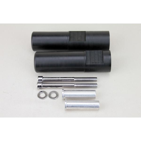 ZX-14 ZZR1400 エンジンガード フレームスライダー 黒 エアロ