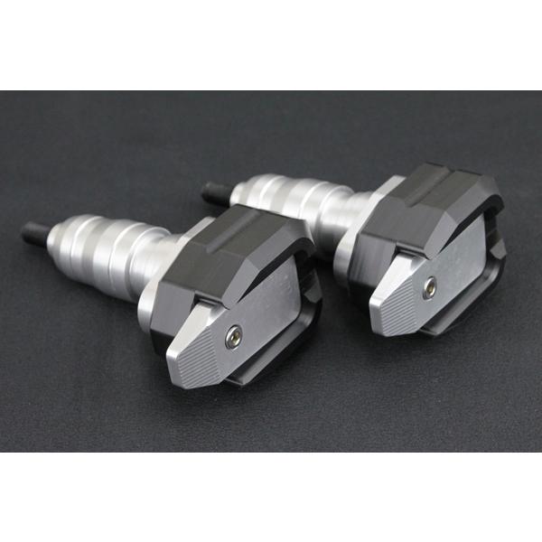 アルミ エンジンガード 黒/銀 フレームスライダー GSX1300R