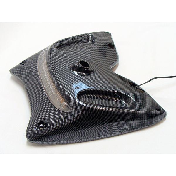 JOG ZRエボ SA16J リアスポイラーLEDセット カーボン柄 リモコンジョグ