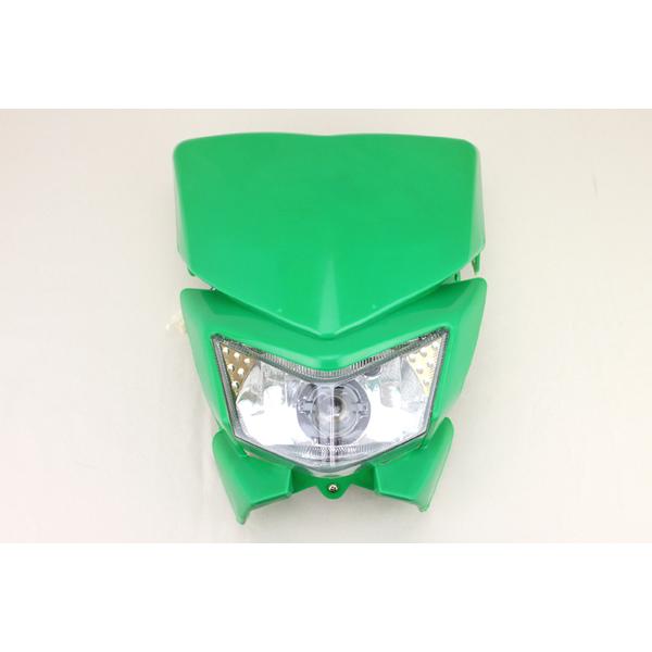 Dトラッカー125 KLX250ヘッドライトカウル 緑 KDX125SR KSR110 KDX250