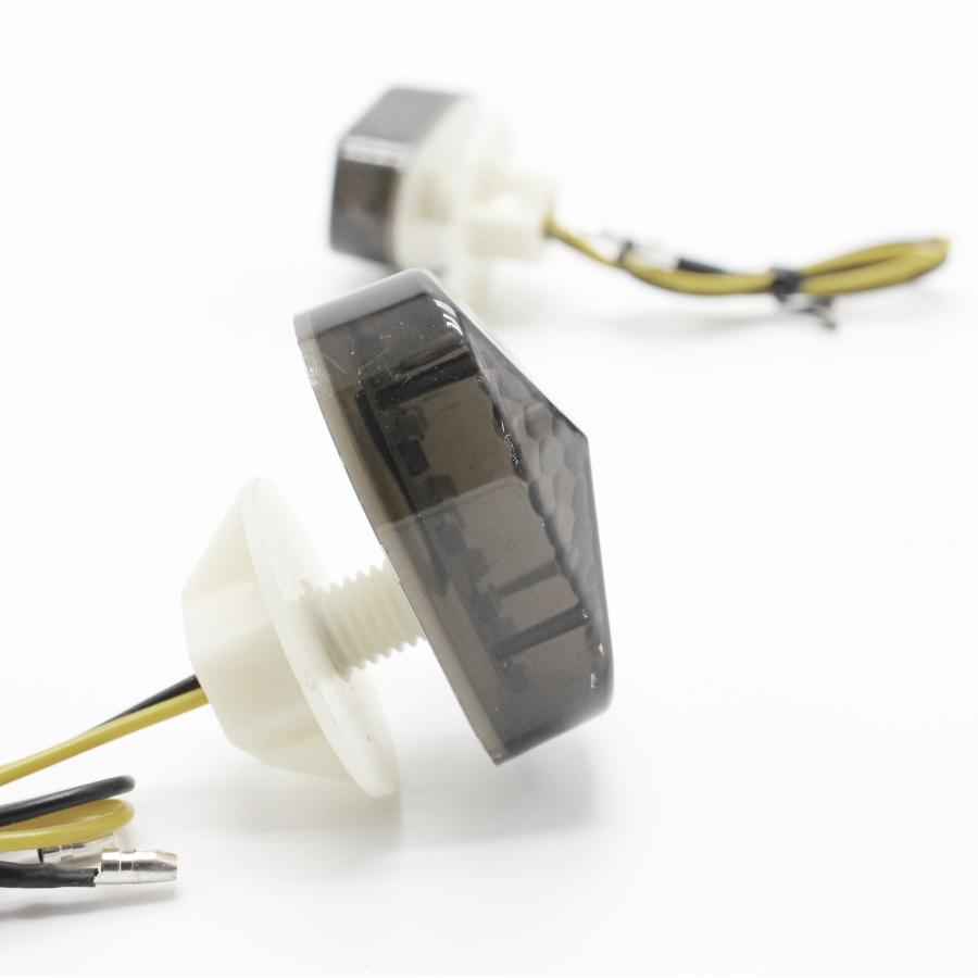 送料無料!! 埋め込み エアロLEDスモークウインカー 2個 ZX-10R ZX-12R