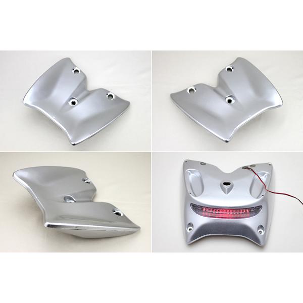 JOG ZRエボ SA16J リアスポイラーLEDセット 銀 リモコンジョグ