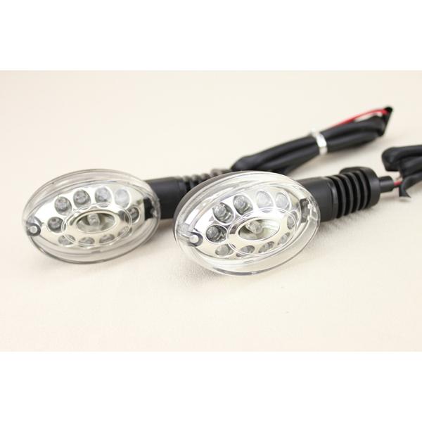 Ninja250R バイク用 ウインカー 左右セット クリアレンズ NINJA250R リアLEDクリアウインカー左右セット 白 ニンジャ250R LED