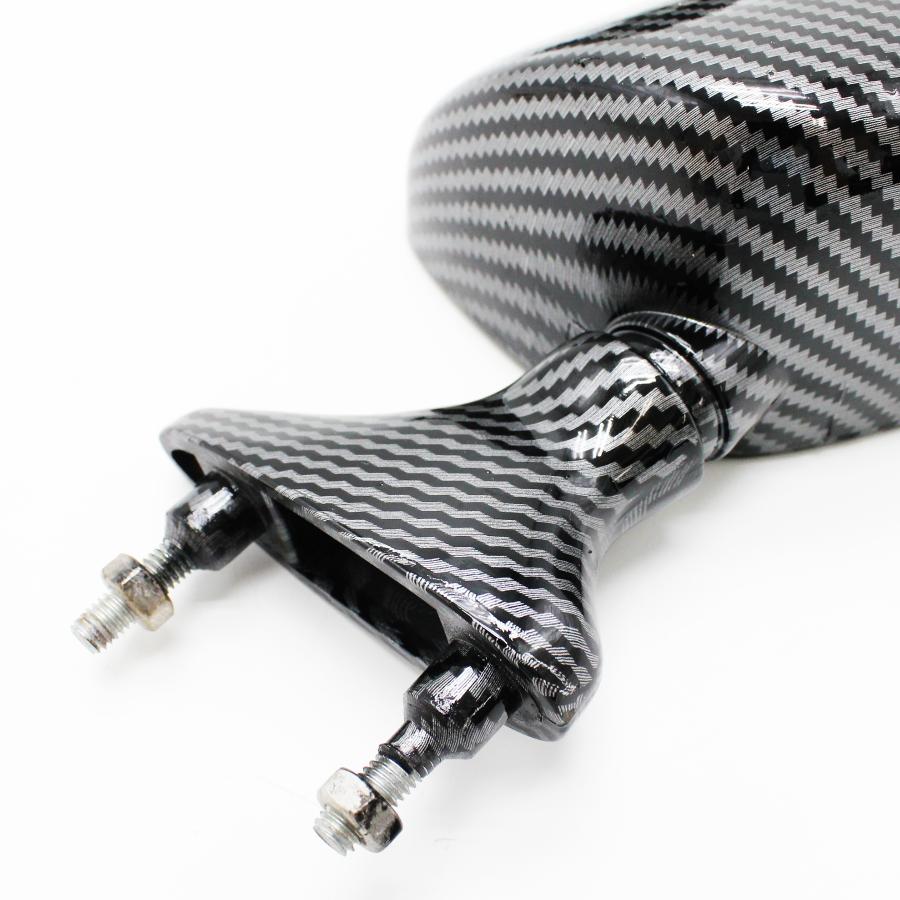 新品 TZR250 3MA 純正タイプ カーボン柄 バックミラー左右セット