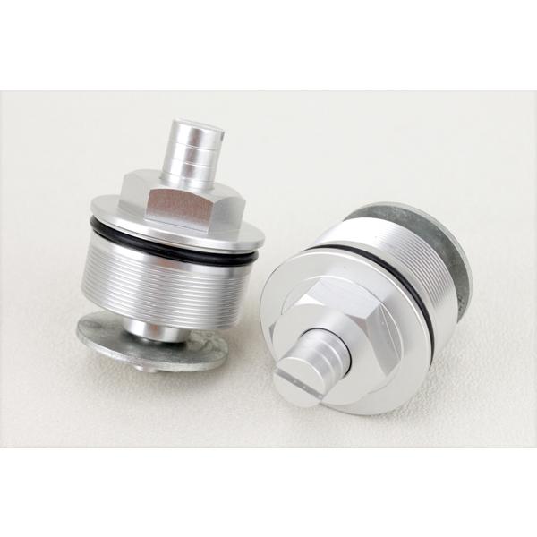 CB400SF VTEC NC39 41mmフォークキャップ銀 減衰イニシャル