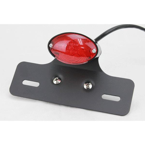 スポーツスター　ウインカーブラケット　LEDテールランプ ダウンナンバーステー LEDテールランプ/ナンバーステー 黒/赤 スポーツスター ソフテイルFXST