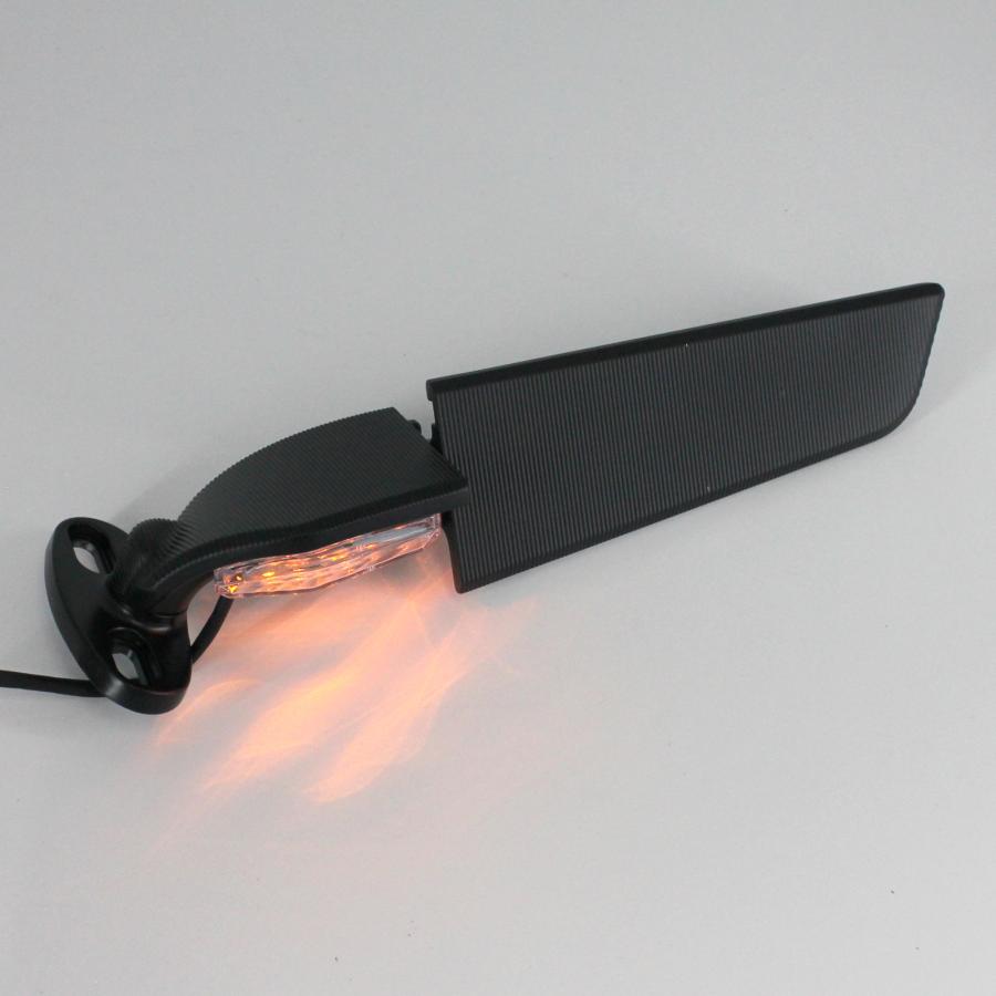 LED エアロミラー ウイングミラー左右セット 黒 ブラック ステルス