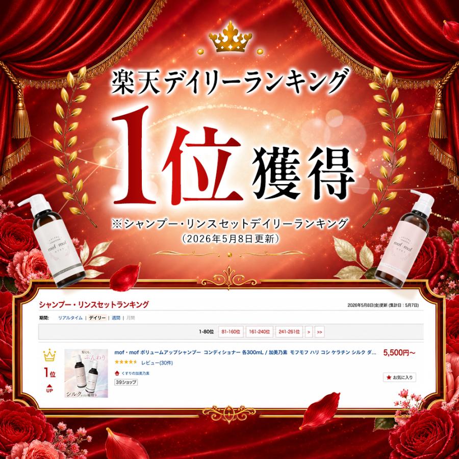 加美乃素 レディース シャンプーリンスセット モフモフ ボリューム