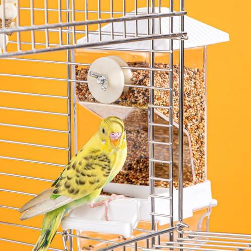 鳥 餌入れ 外付け 飛び散らない バードフィーダー 自動 給餌 給餌器