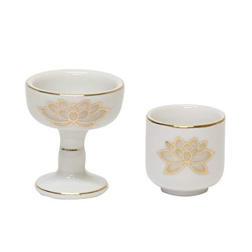 仏具8点セット 小サイズ [おりん・香炉・ローソク立て・花立て・仏器・茶器・マッチ消し・香炉灰]_5