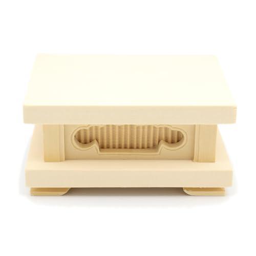 栗田こだわり仏像  木彫仏具  四角台座・小 (W10cm、D8cm、H5cm) 桧木製 19412（Yahoo!・上之島屋 US Imports）