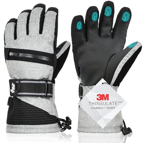 Vihir スキーグローブ 冬用 スポーツグローブ アウトドア防風防寒手袋