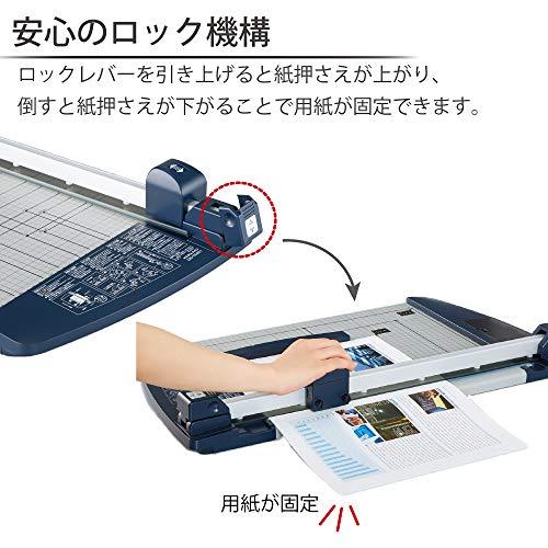 コクヨ 裁断機 ペーパーカッター ロータリー式 40枚切り チタン加工刃 A4 DN-TR403_4