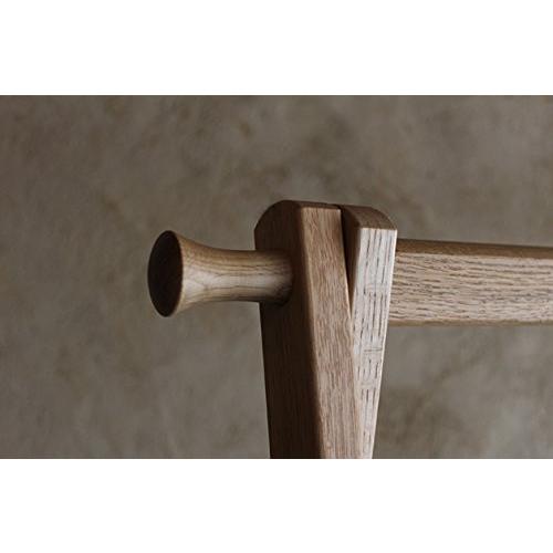 オークヴィレッジ 国産無垢の木のハンガーラック ナチュラル 幅70*奥行54.5*高さ147.8cm 52080-10_3