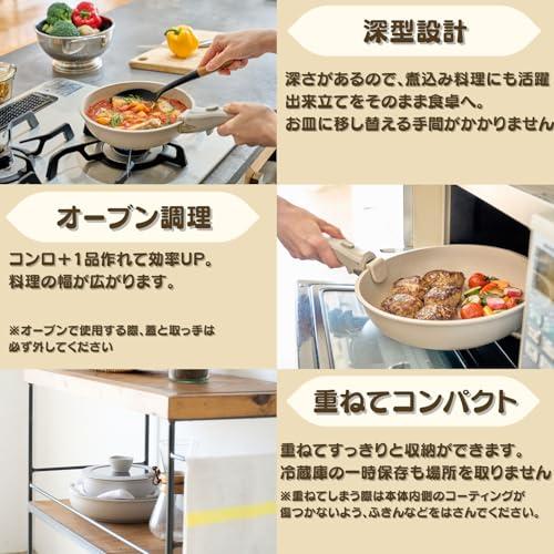 ケヴンハウン(Kevnhaun) 取っ手が外せるフライパン・鍋5点 KVCW5P : 上
