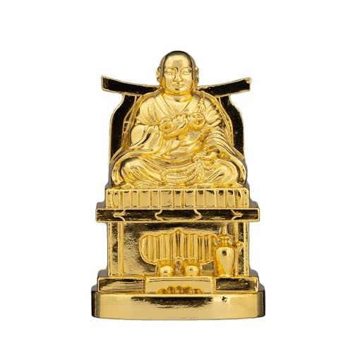 仏像 弘法大師(純金メッキ) PC厨子入り＿『真言宗』 空海 高岡銅器 (こうぼうだいしpcZ_3