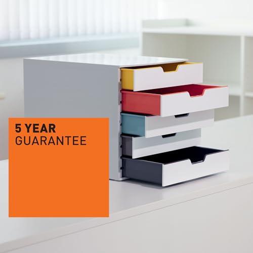 Durable デュラブル レターケース ５段 ホワイト DUR762527の画像