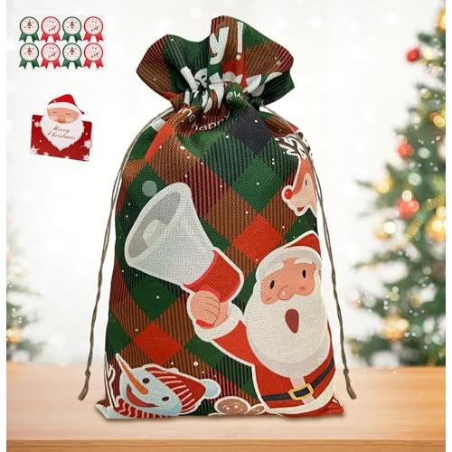 ✨クリスマスギフトバッグ Lサイズ ツリー サンタクロース 防水バッグ GOKEI クリスマス ギフトバッグ 30*50cm プレゼント用 ラッピング 袋