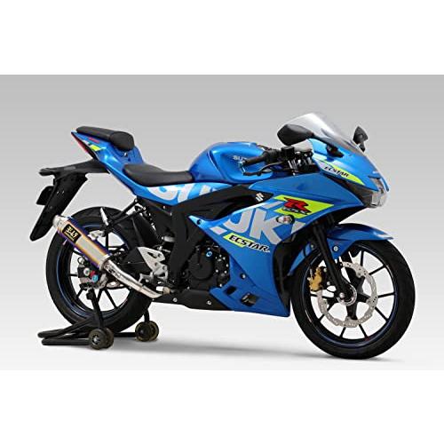 ヨシムラ フルエキゾースト GSX-R125 GSX-S125 (18-21/22) 機械曲 GP-MAGNUM サイクロン EXPORT SPEC 政府認証 チタンブルー YOSHIMURA 110A-525-5U80Bの画像