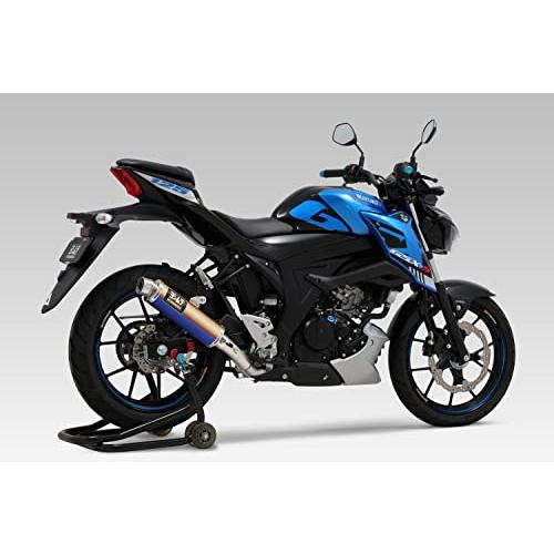 ヨシムラ フルエキゾースト GSX-R125 GSX-S125 (18-21/22) 機械曲 GP-MAGNUM サイクロン EXPORT SPEC 政府認証 チタンブルー YOSHIMURA 110A-525-5U80Bの画像