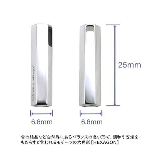 [Jewel of Memory] 遺骨ペンダント 遺骨ネックレス 手元供養 メモリアル 遺骨入れ ステンレス 316L メンズ レディース チェーン2本付き ヘキサゴン_2
