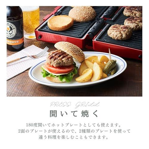 D&S ディーアンドエス プレスグリル 挟んで焼くホットプレート 平面 波