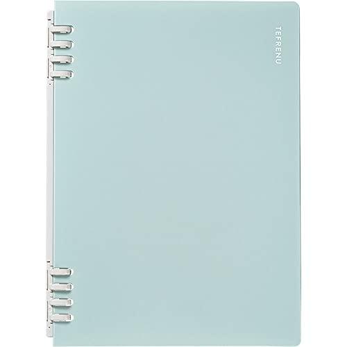 キングジム リングノート テフレーヌ 20穴 A5タテ 水色 CN9854TE-LB | ブランド登録なし