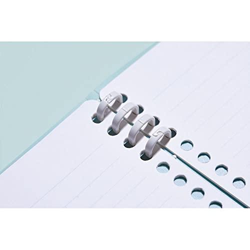 キングジム リングノート テフレーヌ 20穴 A5タテ 水色 CN9854TE-LB | ブランド登録なし | 02