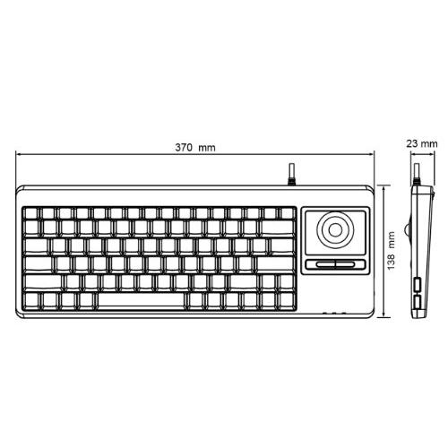 Perixx ペリックス PERIBOARD-514 キーボード トラックボール搭載 有線