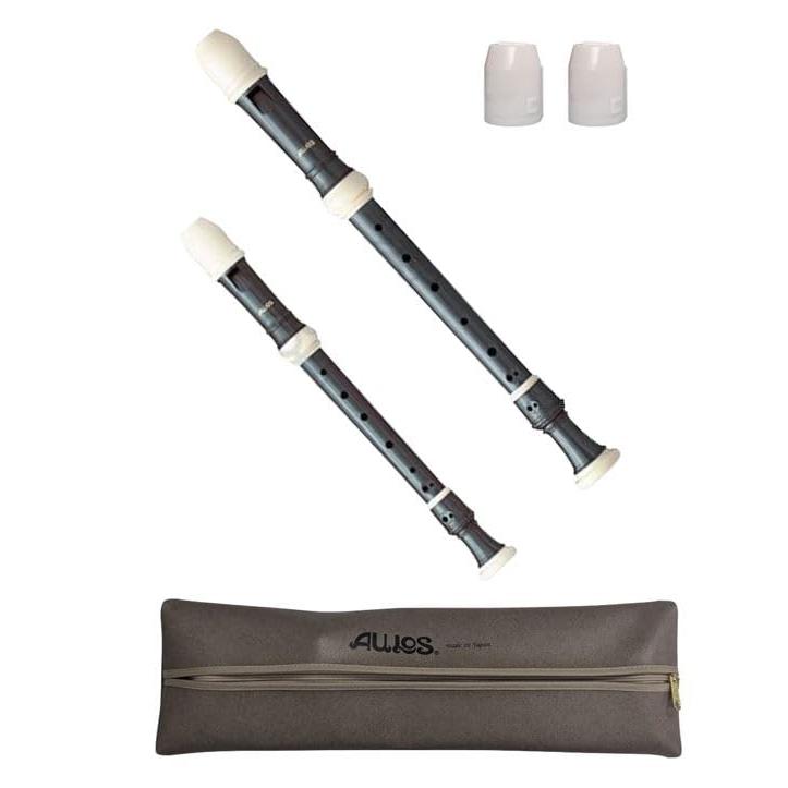 Aulos リコーダーセット 4本 日本製 トヤマ楽器 AULOS(アウロス)シンフォニー(木目調) ソプラノ＆アルト