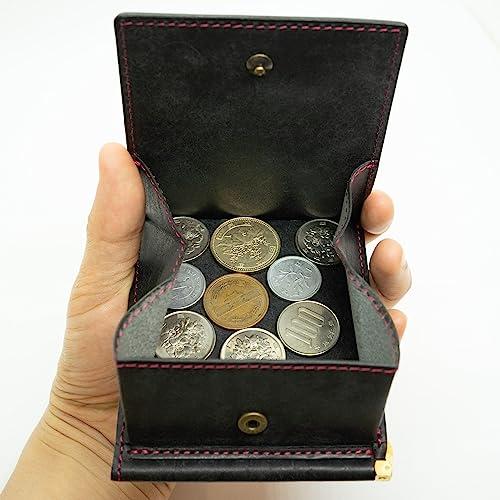 ヒズファクトリー 小銭入れ付きマネークリップ (Newクロ*パパベロ