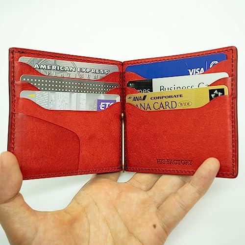 ヒズファクトリー 小銭入れ付きマネークリップ (Newクロ*パパベロ