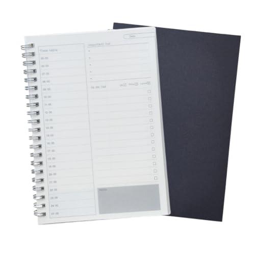 MaT store todoリスト ノート 時間管理 スケジュール 予定 タスク メモ B6サイズ 2冊セット (ブラック) の商品画像