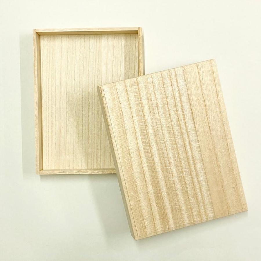 増田桐箱店 桐箱 B5サイズ 蓋あり かぶせ箱 W30.1cm*D22.5cm*H3.8cm