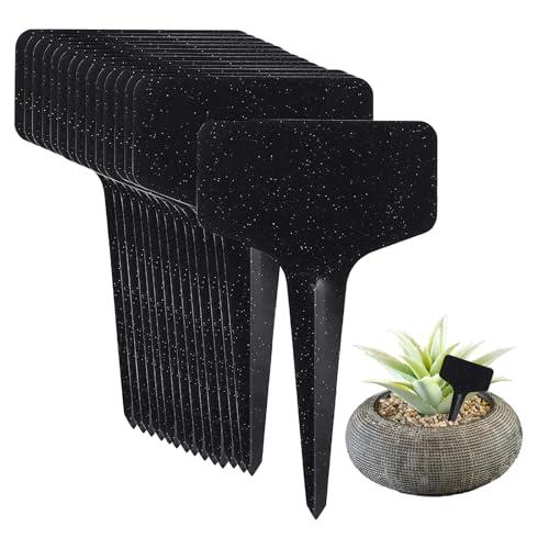 Willing plant 園芸セット GWHOLE 園芸ラベル 植物ラベル 50枚入り 黒色 長持ち T型 園芸 花壇