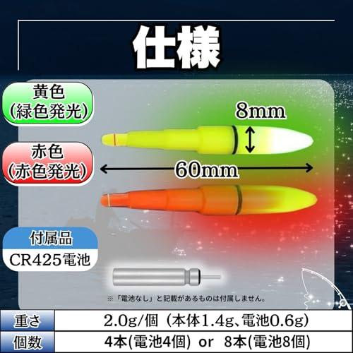 cocoriko 電気ウキ トップ LED 夜釣り 海釣り フロート : 上之島屋 US 
