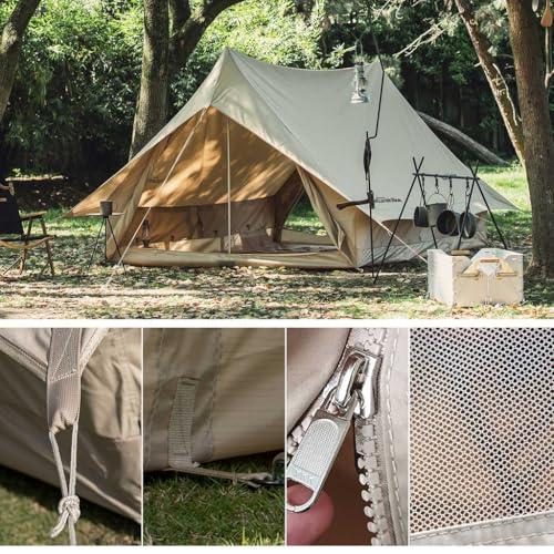 Naturehike TC素材 フレームテント 2-3人用 綿布 蚊帳付き 防水 結露