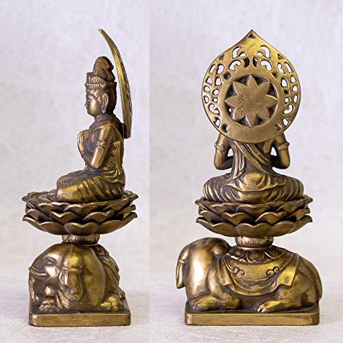 仏像 普賢菩薩 15cm 古美金仕上げ 仏師：牧田秀雲 原型＿ 辰・巳年 