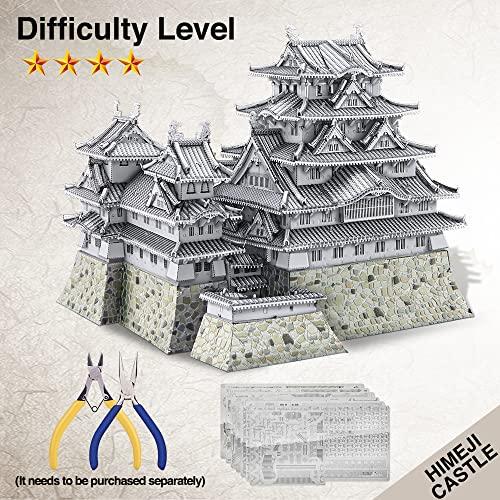 Piececool (ピースクール) 立体パズル 金属製 姫路城 有名建築 建物 