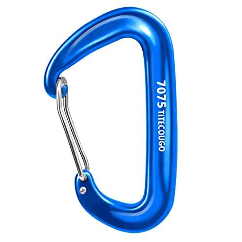 TITECOUGO 超軽量 耐荷重 12KN(1200kg) カラビナ 登山釦 多機能[キーホルダー・キャンプ・ハンモック など]5色、1個、2個、4個 | ブランド登録なし
