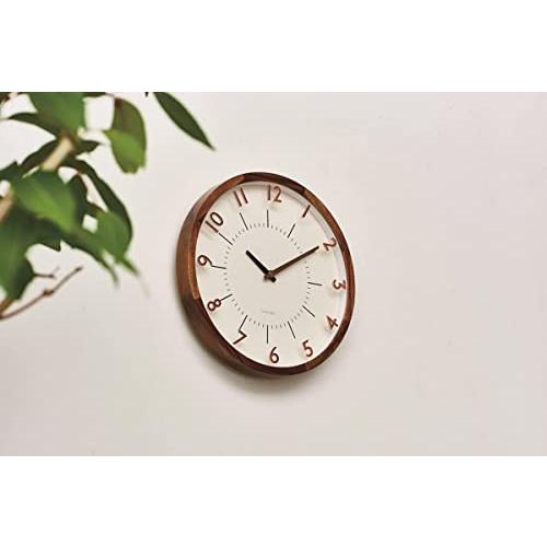 インターフォルム 掛け時計 電波時計 オラント ナチュラル CL