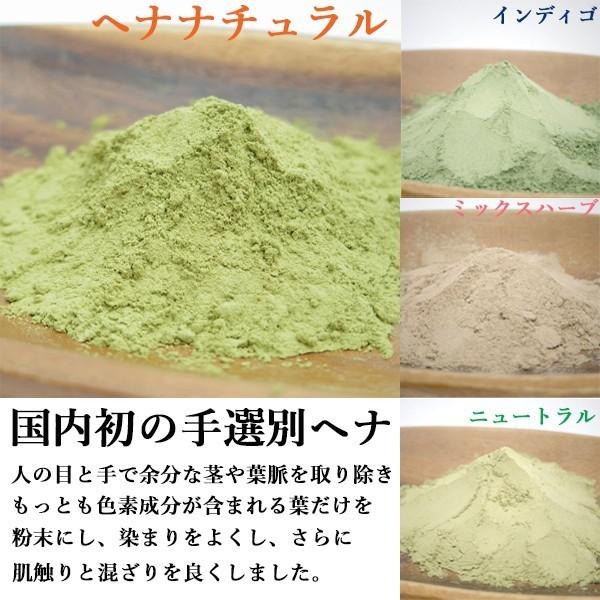 ヘナ ハナヘナ hana henna ハーバルブラウン 100g 2個送料お得セット 白髪染め ブラウン 口コミ｜kaminoya-kanno｜03