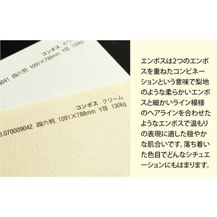 コンボス 90kg(0.15mm) 選べる4サイズ(A3 A4 B4 B5) 特殊紙 ファンシー