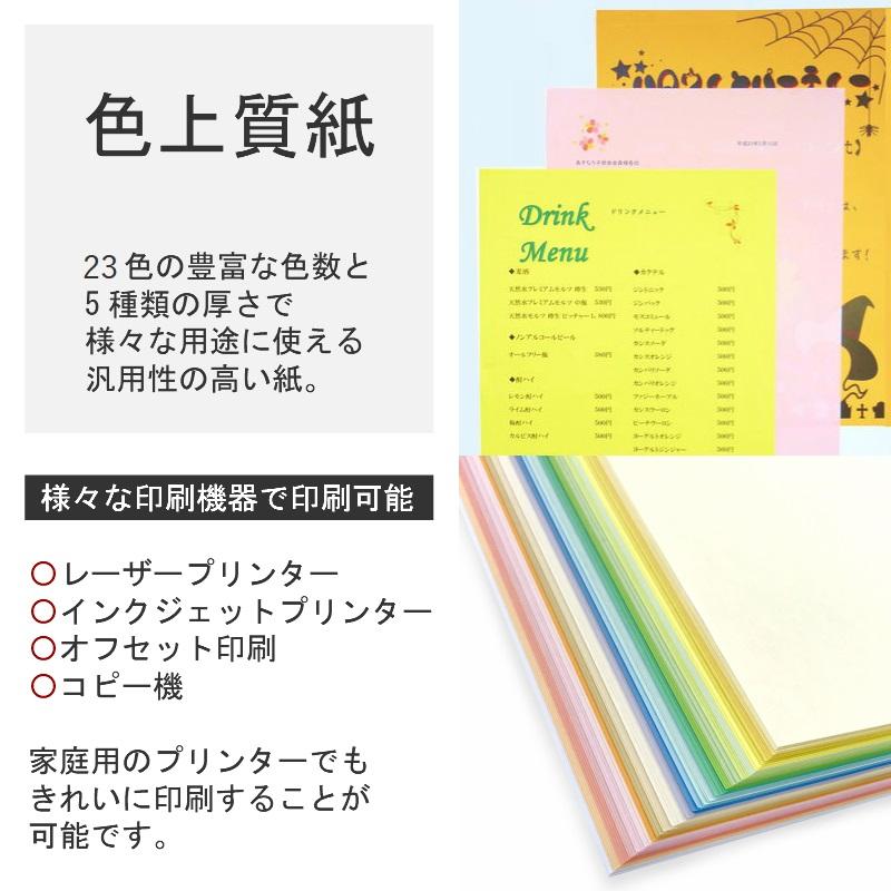 色上質紙 薄口 A4 選べる3色セット 各色1000枚 計3000枚入り