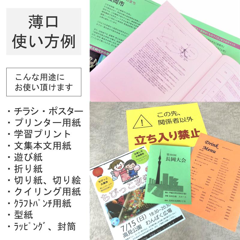 色上質紙 薄口 A4 選べる3色セット 各色1000枚 計3000枚入り｜kamiolshop｜08