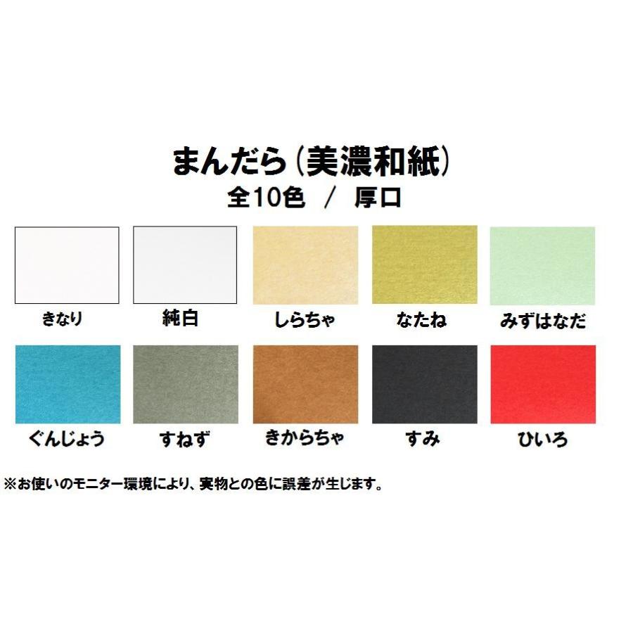 美濃和紙 まんだら 厚口(0.16mm) 選べる10色 A3 100枚の画像