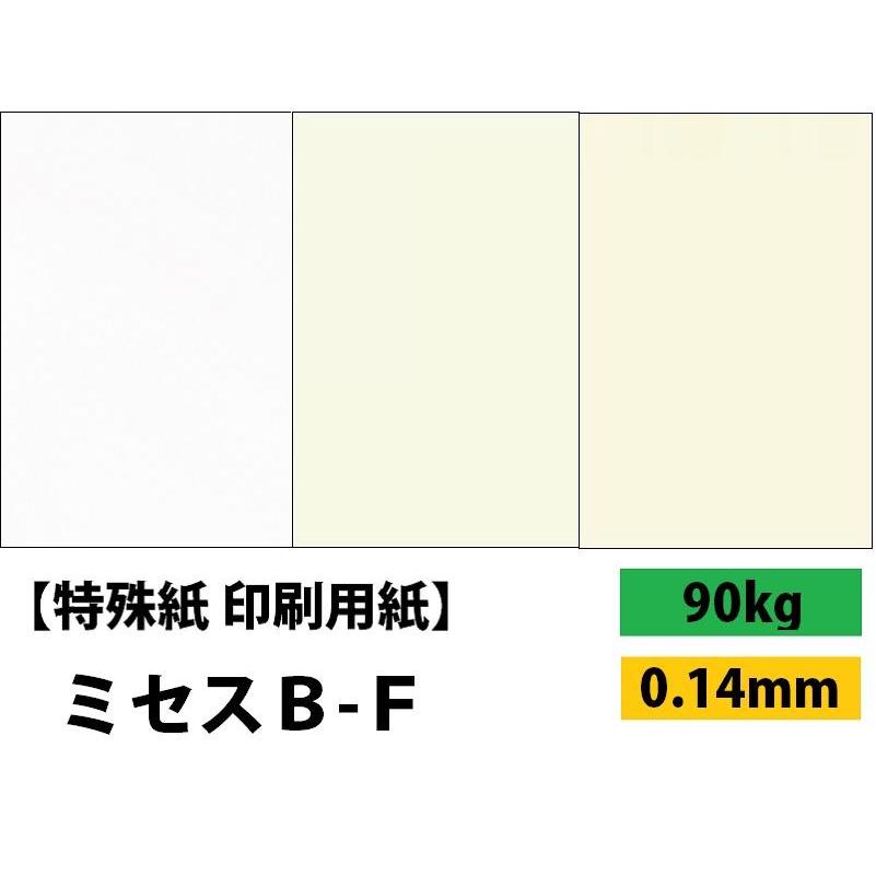 ミセスB-F 90kg(0.14mm) 選べる3色 4サイズ(A3 A4 B4 B5) (カラー用紙