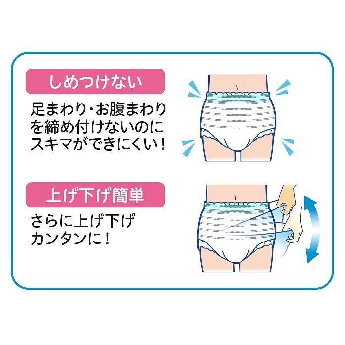 大人用紙おむつ リフレ はくパンツジュニア SSサイズ 20枚入×3袋 ウエスト45〜60ｃｍ 約4回吸収 失禁 尿モレ｜kamiomutu-dashbin｜04