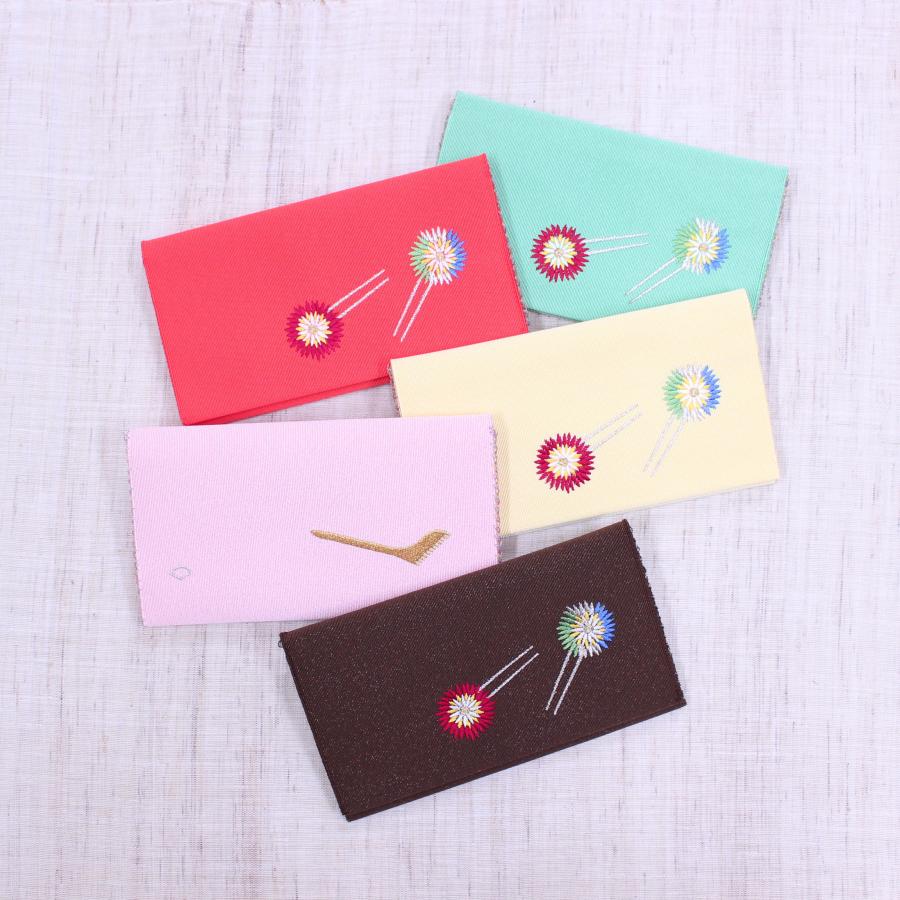 西陣織　花柄刺繍 懐紙入れ１月２９日まで 懐紙入れ：両面刺繍 【花かんざし】 : 西陣織あだち - 通販 - Yahoo