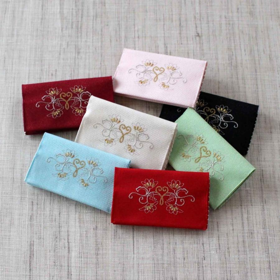 名刺カード入れ：刺繍 【華唐草】 : 西陣織あだち - 通販 - Yahoo